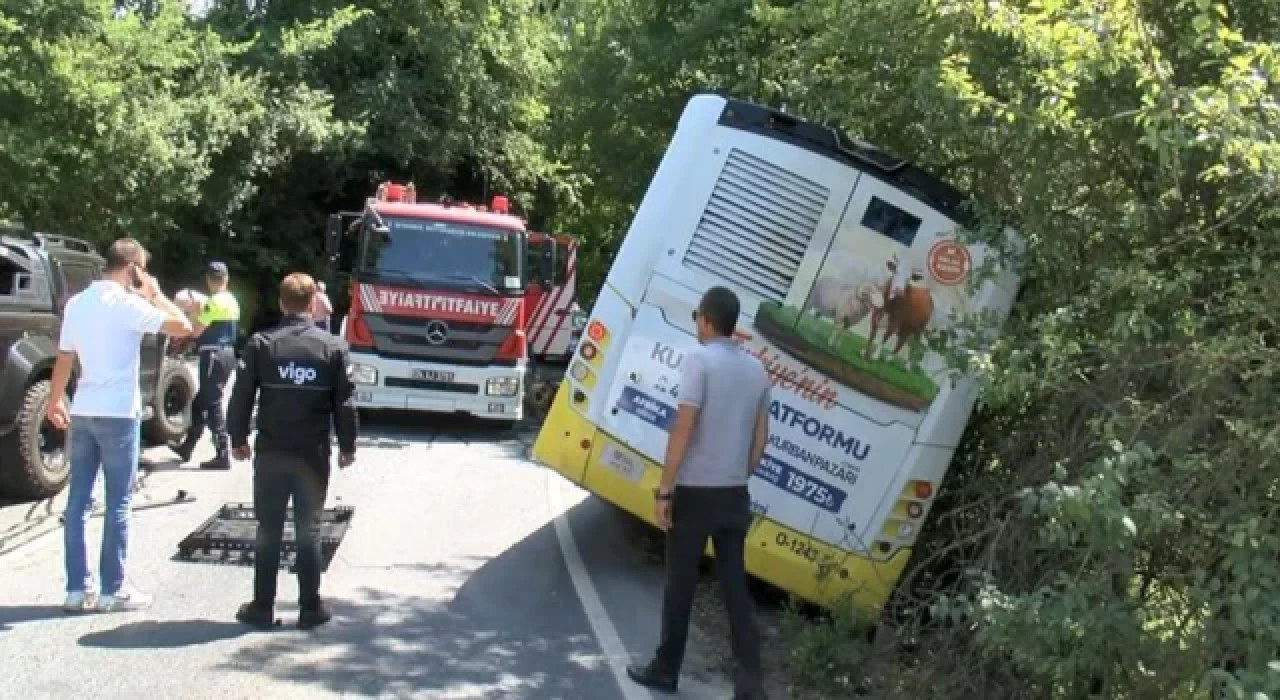 İETT otobüsü Sarıyer'de kaza yaptı: 6 yaralı