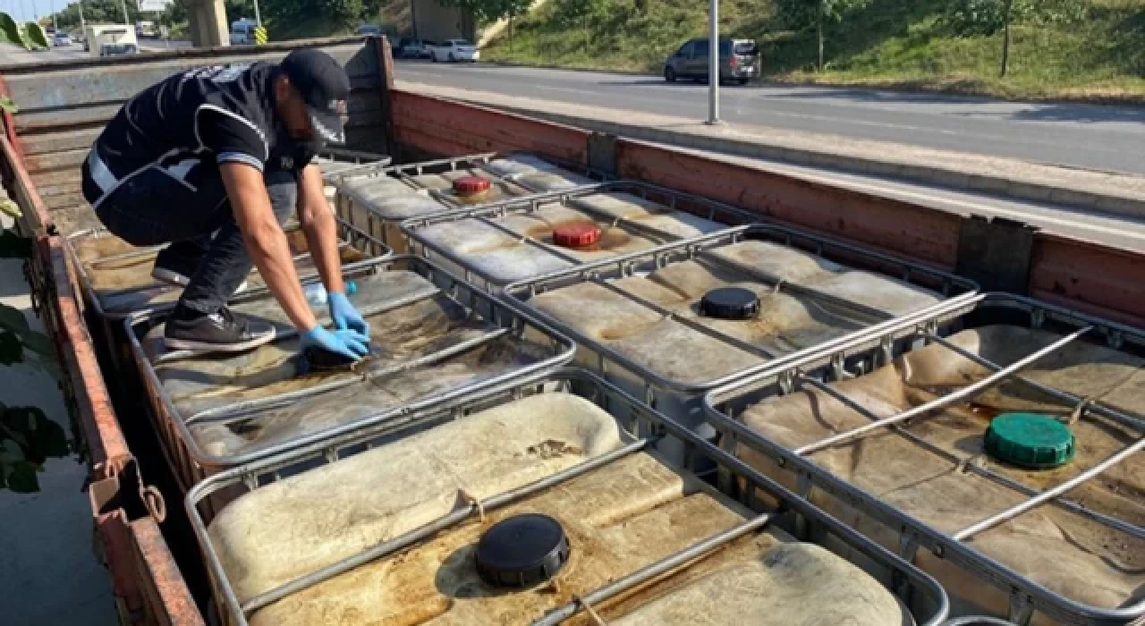 İstanbul'daki operasyonda 20 bin litre kaçak akaryakıt ele geçirildi