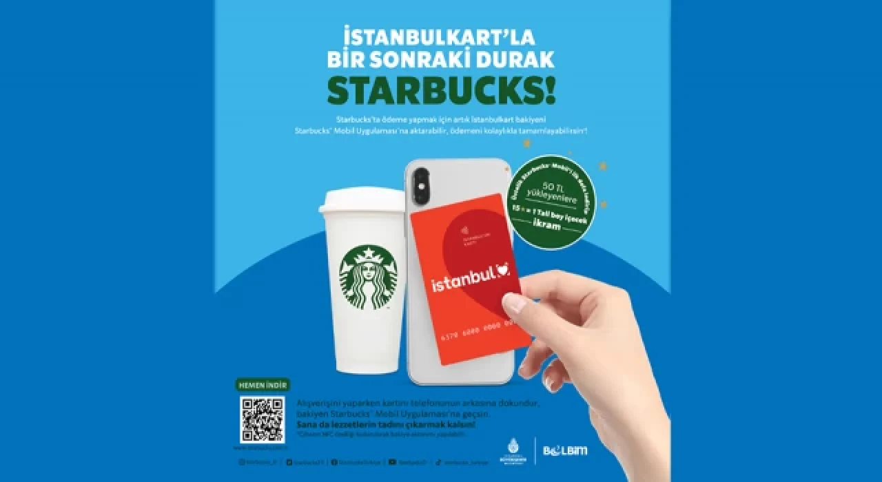 İstanbulkart artık Starbucks'larda kullanılabilecek