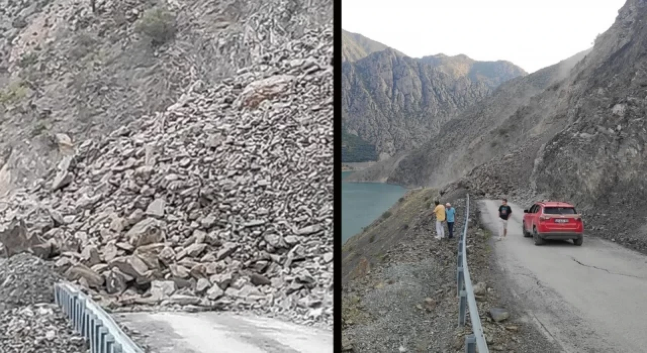 Artvin’de yaşanan heyelan sonucu köy yolu ulaşıma kapandı