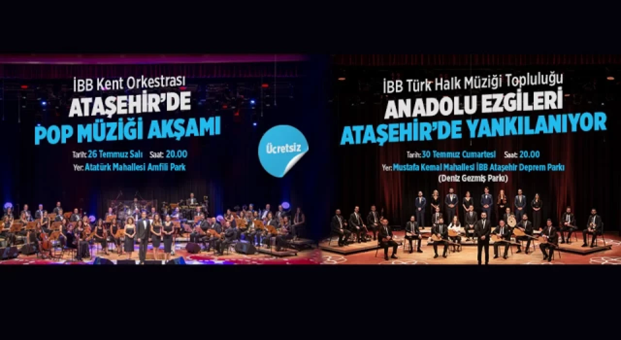 Ataşehir’de açık hava konserleri başlıyor