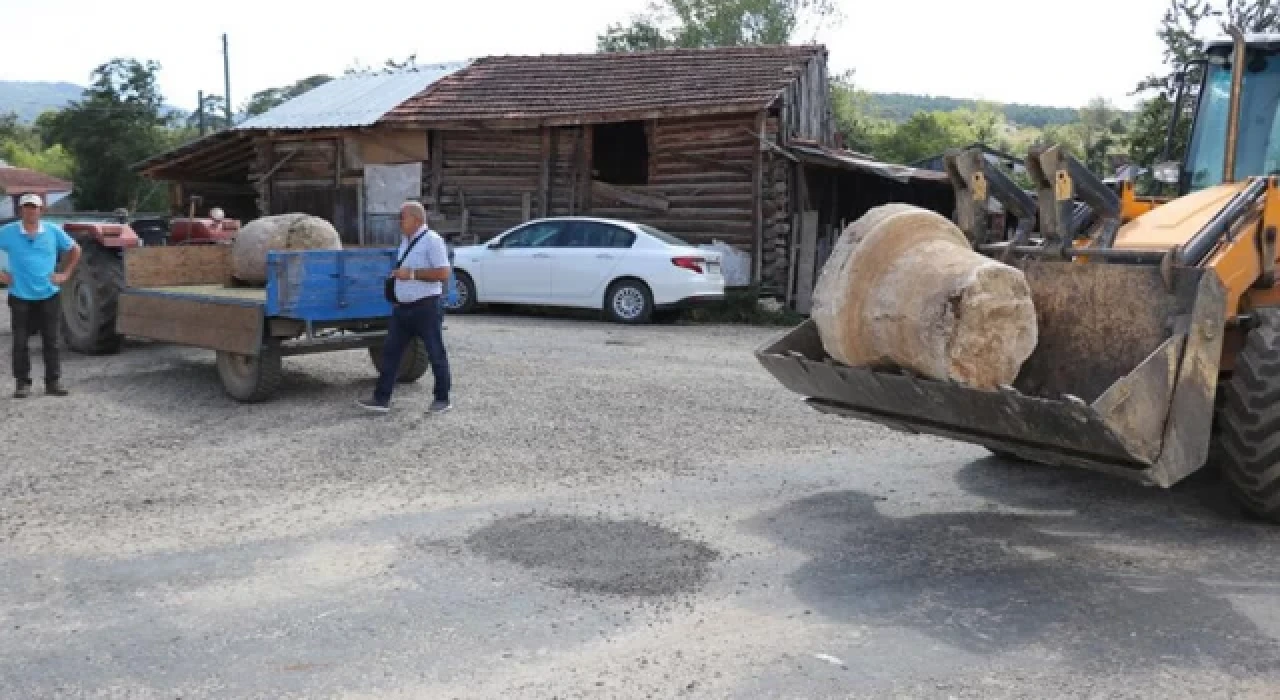 250 yıllık sütunlar villanın bahçesinde bulunmuştu: Altınkılıç Ailesi'nden açıklama geldi