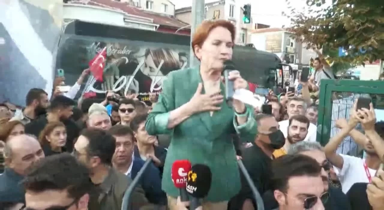 İYİ Parti Genel Başkanı Meral Akşener, İstanbul Beykoz’da vatandaşlara seslendi