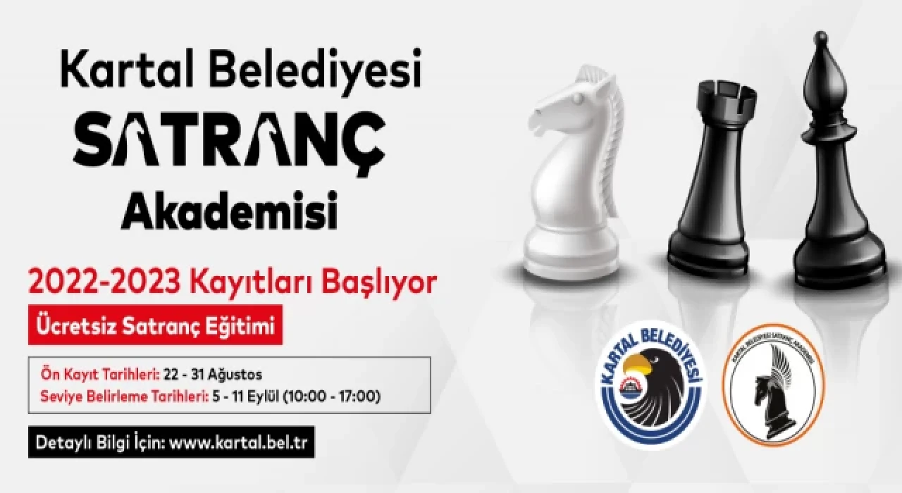 Kartal Belediyesi satranç akademisi kayıtları başlıyor