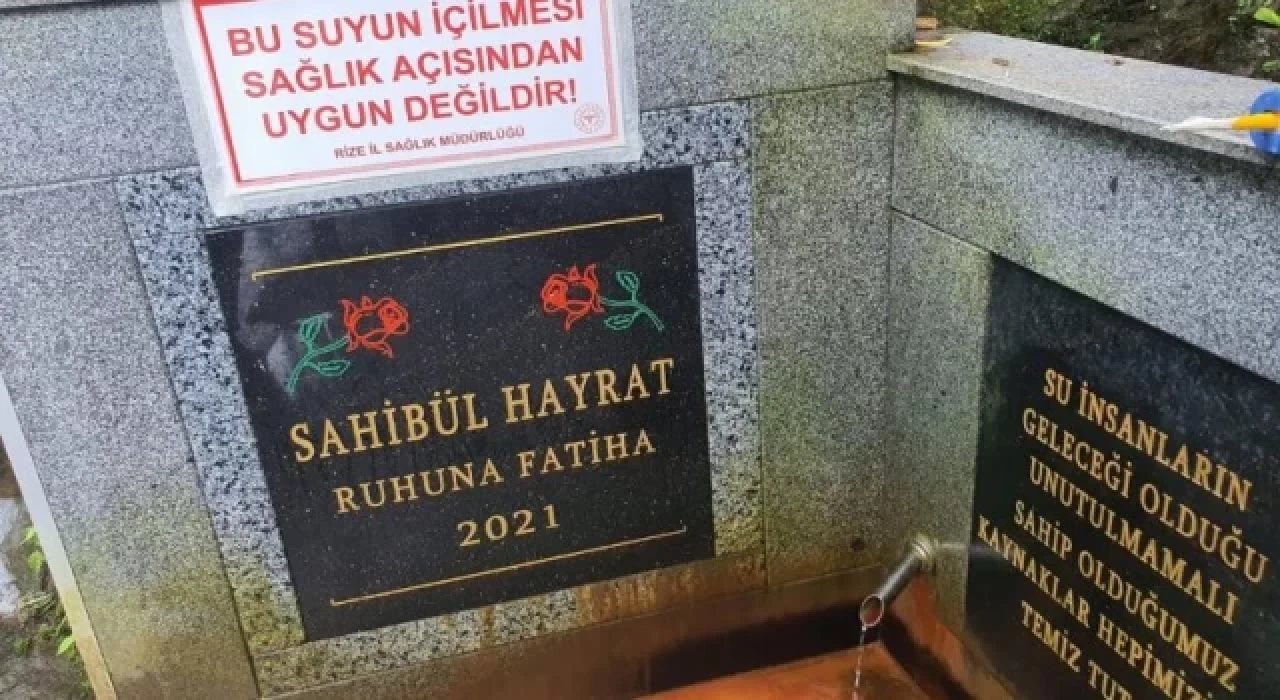 Şifalı sanarak içmişlerdi: Rize’deki kaynak su zehirli çıktı