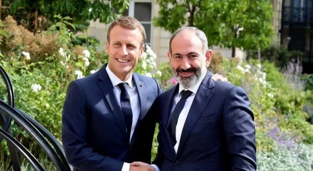 Macron, Paşinyan'la Paris'te görüştü