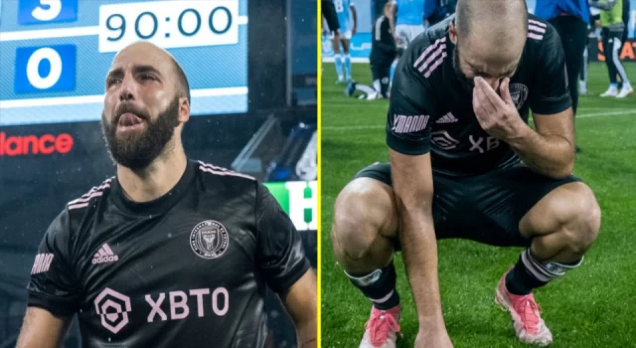 Gonzalo Higuain, futbola gözyaşlarıyla veda etti