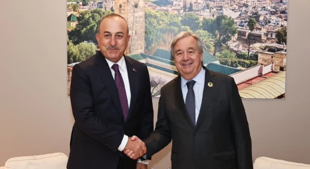 Bakan Çavuşoğlu, BM Genel Sekreteri Guterres ile görüştü