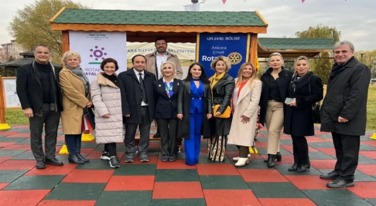 Başkent’te Rotary ve belediye işbirliğiyle park açıldı