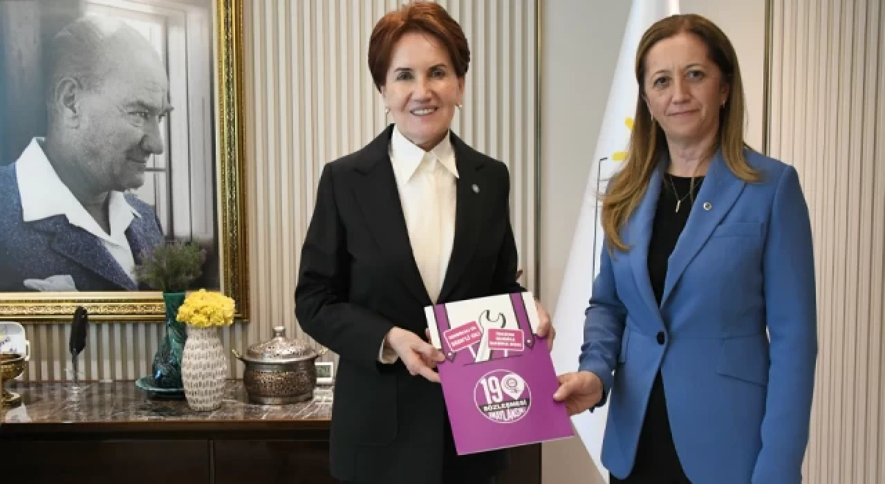 İYİ Parti Genel Başkanı Akşener, DİSK Başkanı Çerkezoğlu ile görüştü