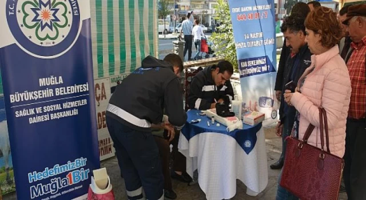 Muğla Büyükşehir’den 13 İlçede Şeker Ölçümü