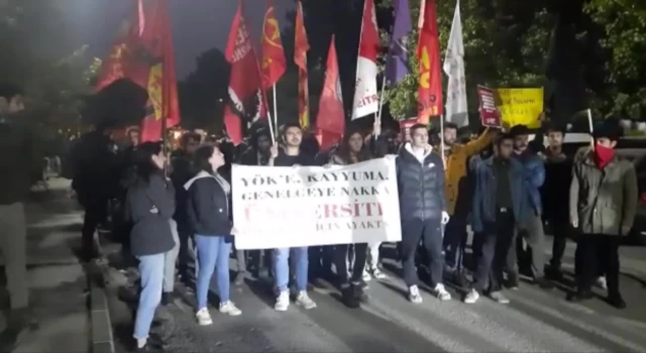 ODTÜ’de “YÖK” protestosu