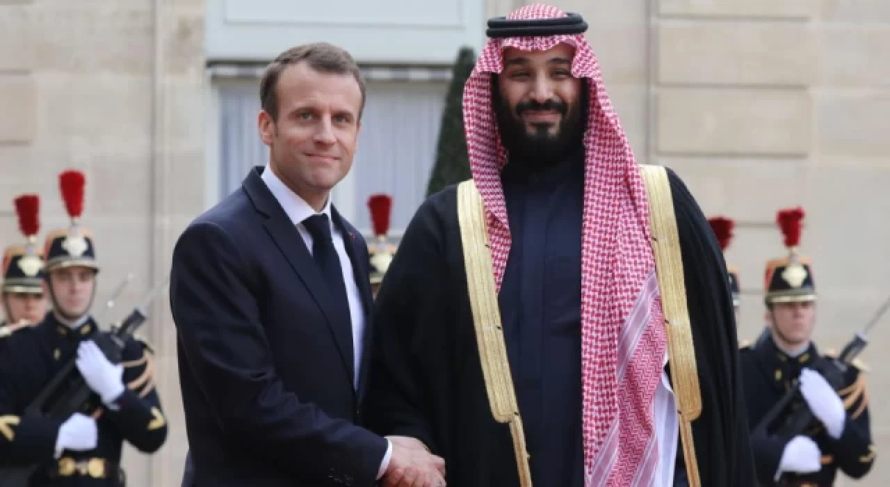 Suudi Arabistan Veliaht Prensi, Fransa Cumhurbaşkanı Macron ile görüştü