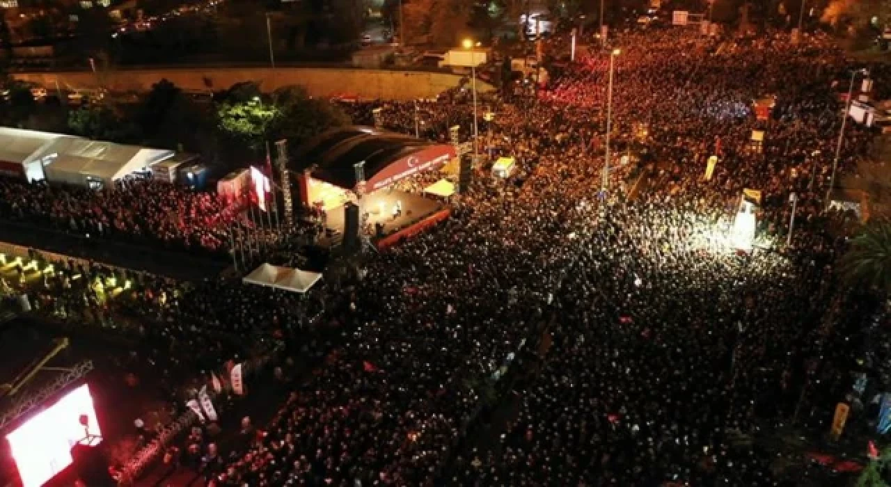 6’lı masanın Saraçhane’deki mitingine kaç kişi katıldı? Emniyet sayı verdi