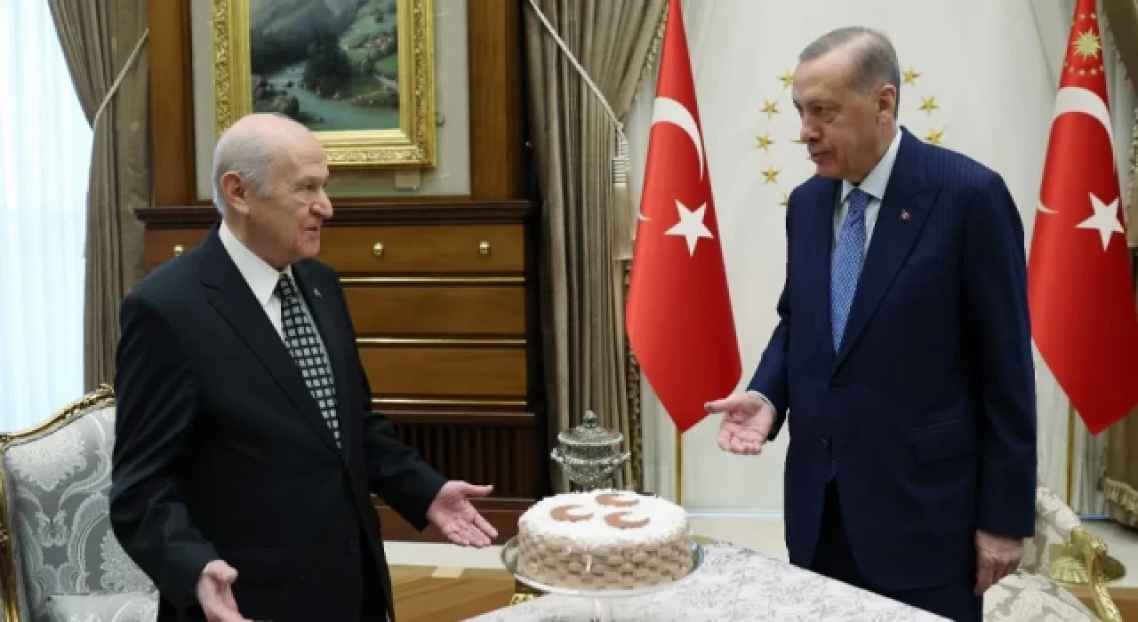 Cumhurbaşkanı Erdoğan ile MHP Genel Başkanı Bahçeli bir araya geldi