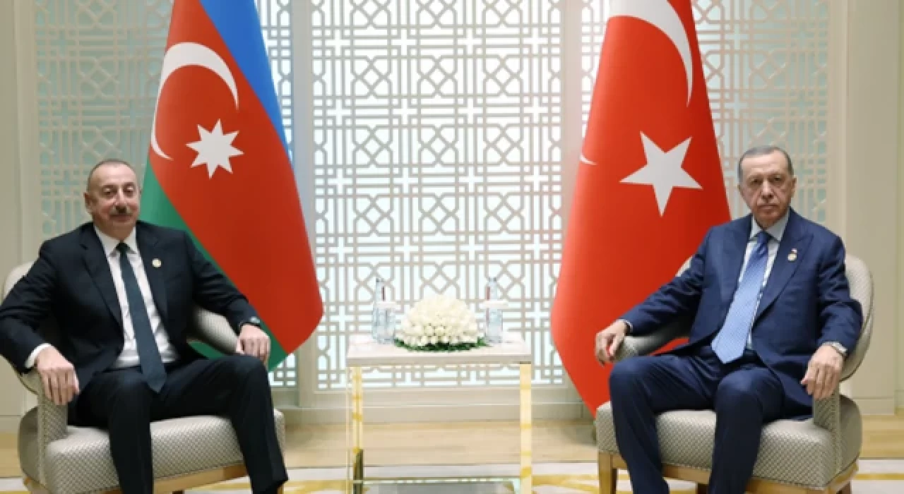 Cumhurbaşkanı Erdoğan, İlham Aliyev ile görüştü