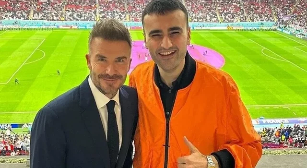 'CZN Burak' Katar'da David Beckham ile buluştu