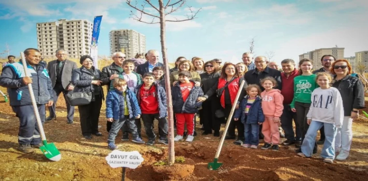 Gaziantep’te 5 bin metrekarelik alan ağaçlandırıldı