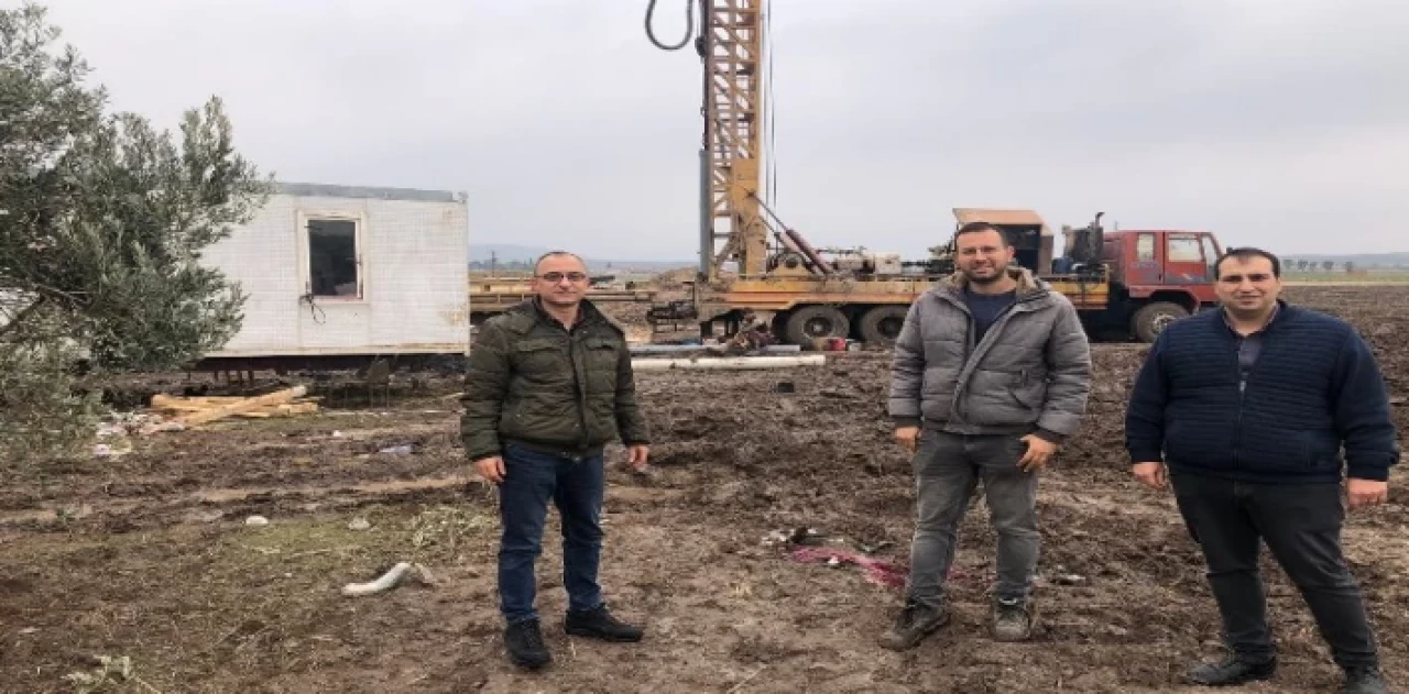 Manisa Akhisar’da 300 metrede verimli suya ulaşıldı