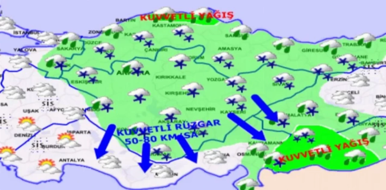 Meteoroloji’den kuvvetli kar uyarısı