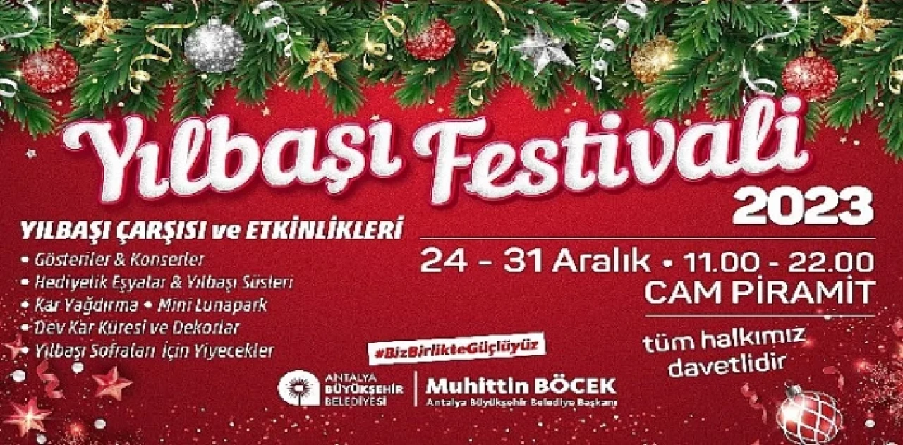 Yeni yıl eğlencesi Antalya Büyükşehir’in yılbaşı festivalinde yaşanacak