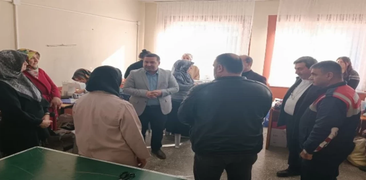 Bilecik Pazaryeri’nde dikiş nakış kursiyerlerine ziyaret