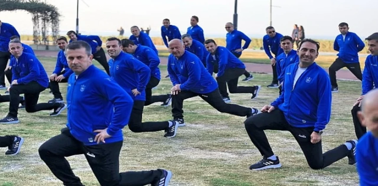 Konak’ta zabıta düzenli spora başladı