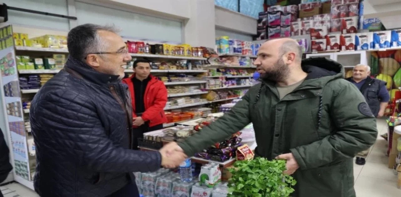 Mehmet Savran’dan esnaf ziyareti