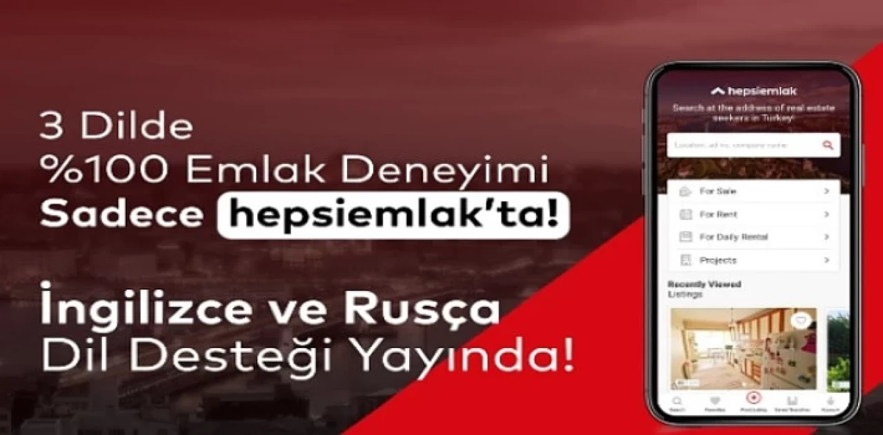 Türkiye’de Yüzde100 Rusça ve İngilizce Emlak Arama Deneyiminin Adresi: hepsiemlak