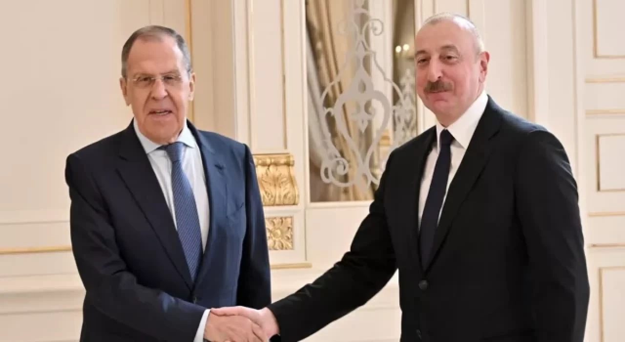 Azerbaycan Cumhurbaşkanı Aliyev, Rusya Dışişleri Bakanı Lavrov'u kabul etti