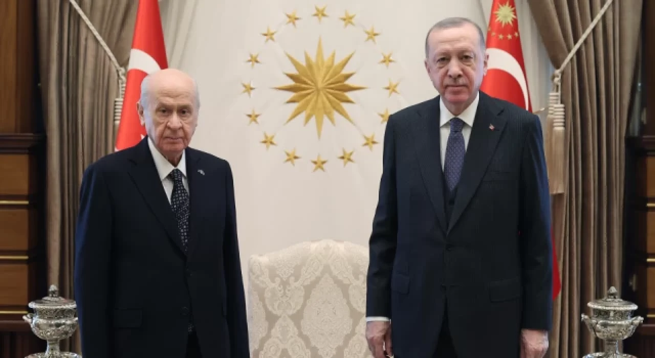 Cumhurbaşkanı Erdoğan, Devlet Bahçeli ile bir araya geldi