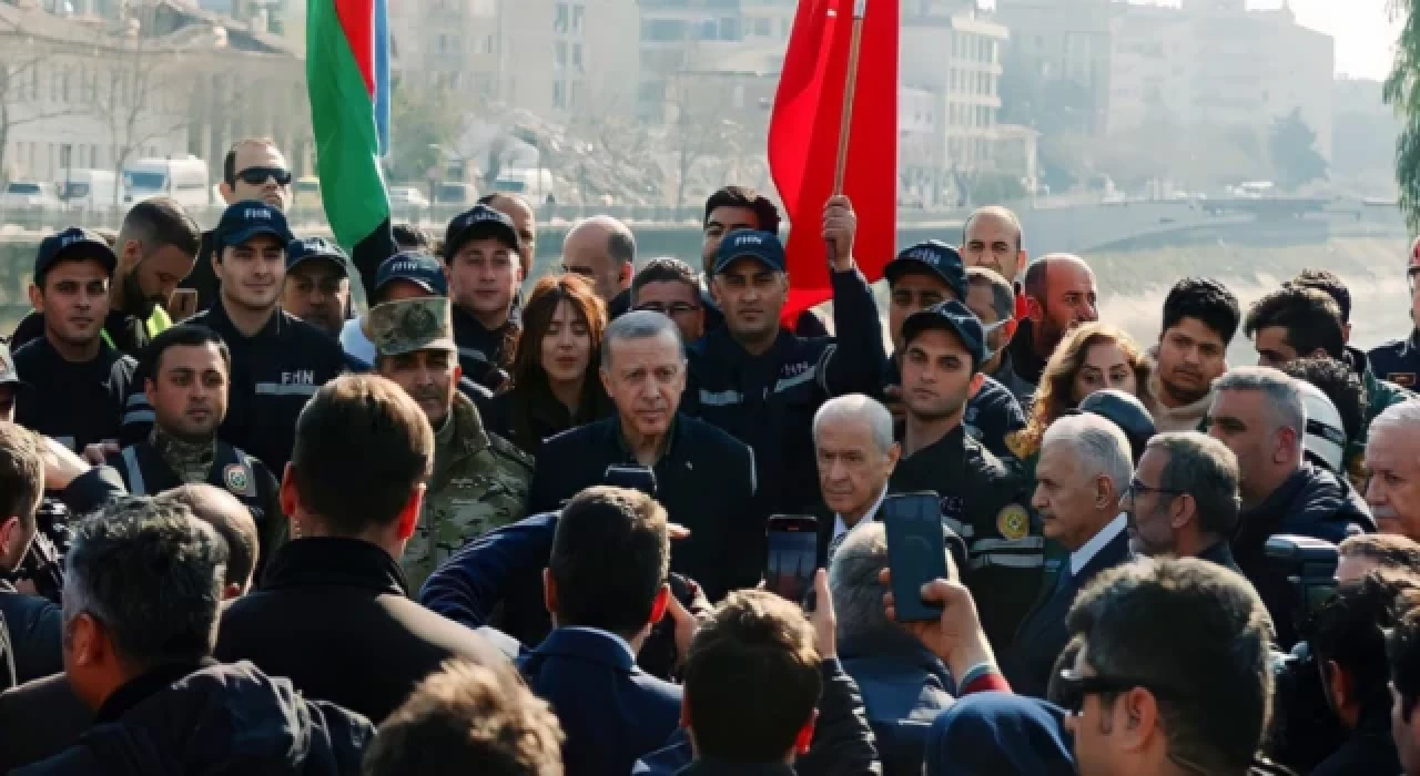 Erdoğan ile Bahçeli deprem bölgesi Hatay'da