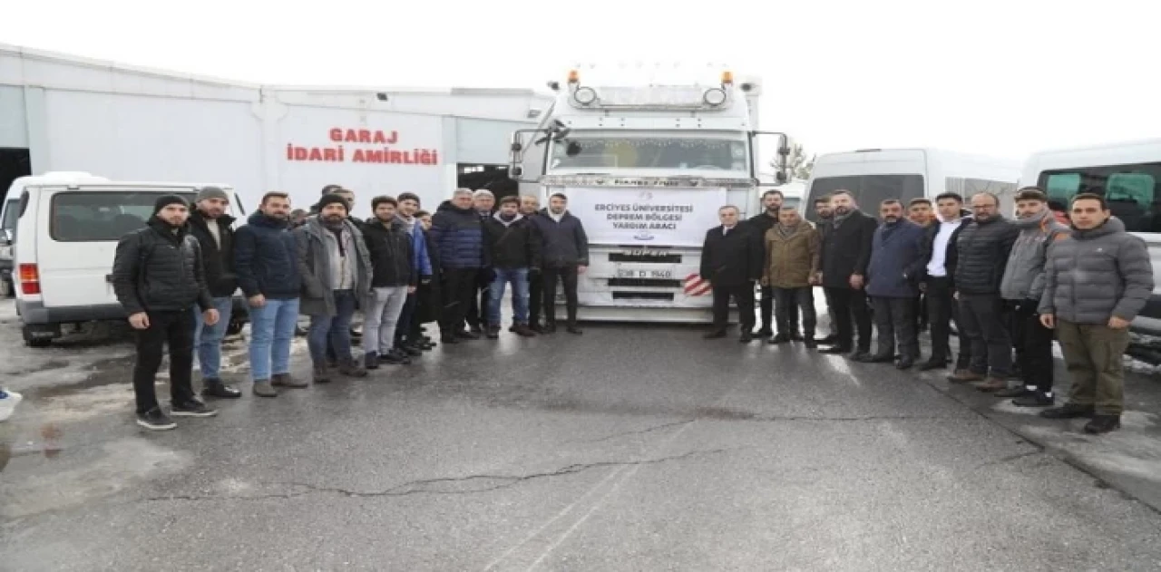 ERÜ’den deprem bölgesine desteği