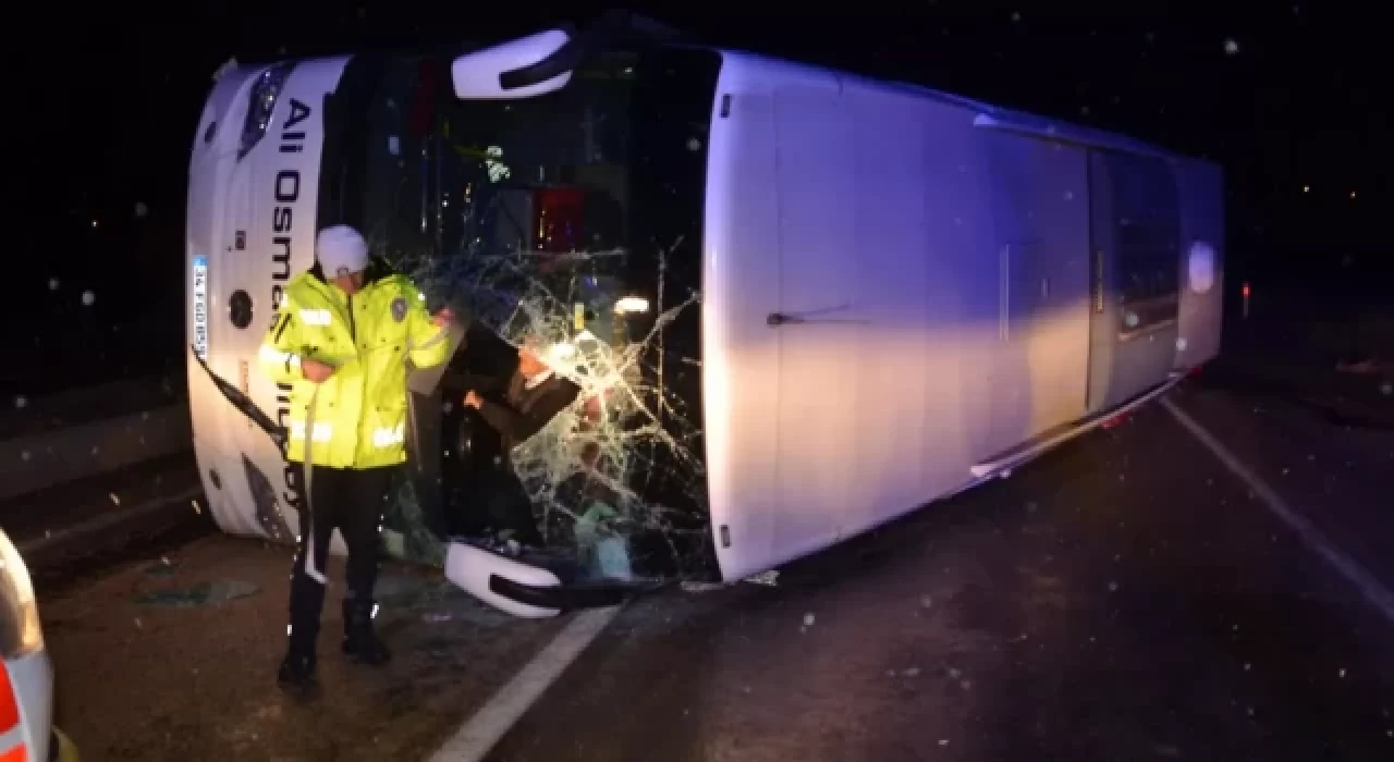 Kastamonu’da yolcu otobüsü devrildi: 30 yaralı