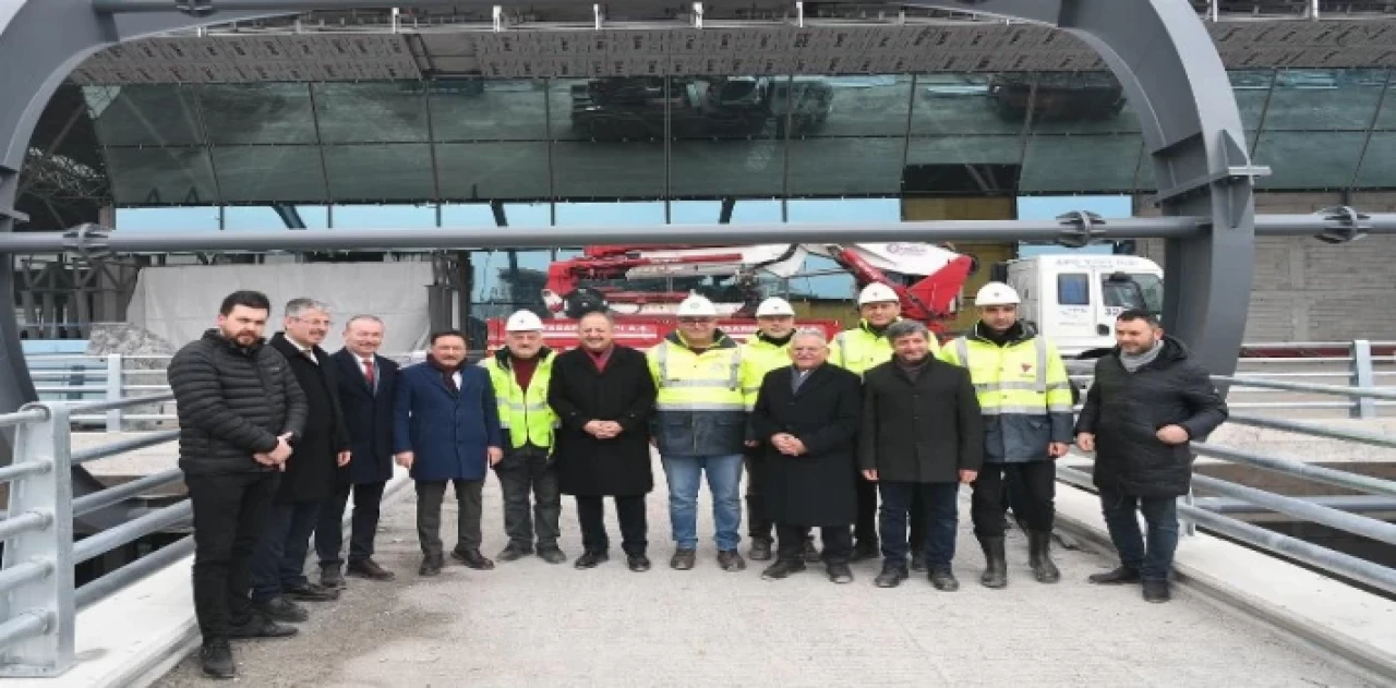 Kayseri protokolünden ’terminal binası’ incelemesi