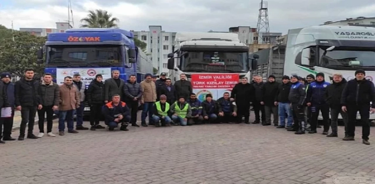 Kınık’tan Dokuz Yardım Tırı Yola Çıktı