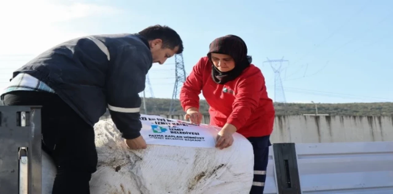 Kocaeli İzmit’ten depremzede çiftçiye destek