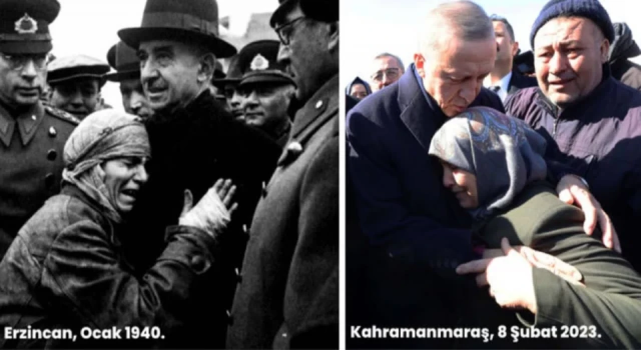 Depreme karşı önlem almada 83 senedir yerimizde saydığımızı gösteren iki fotoğraf...