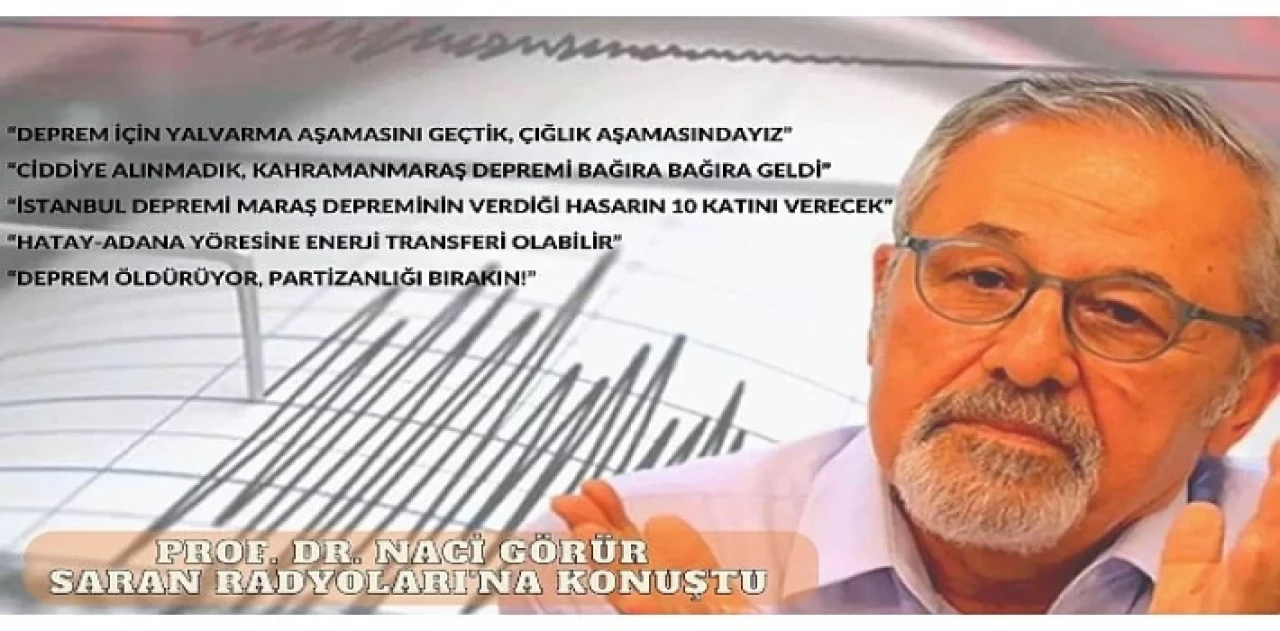 Prof. Dr. Naci Görür: Deprem İçin Yalvarma Aşamasını Geçtik, Çığlık Aşamasındayız