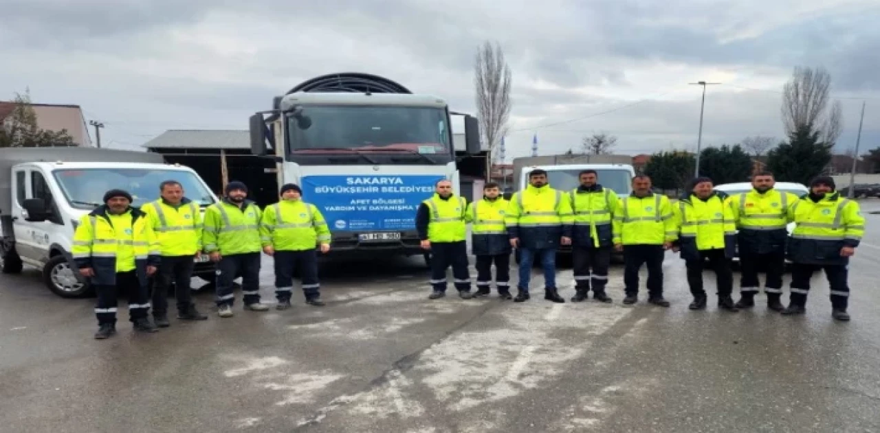 Sakarya’dan deprem bölgesine altyapı desteği