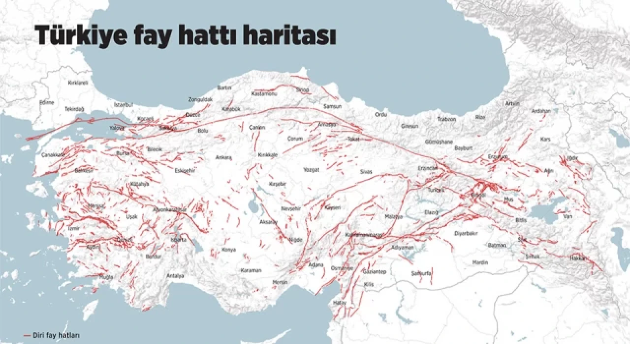 Türkiye'de deprem riski olan bölgeler nerelerdir?