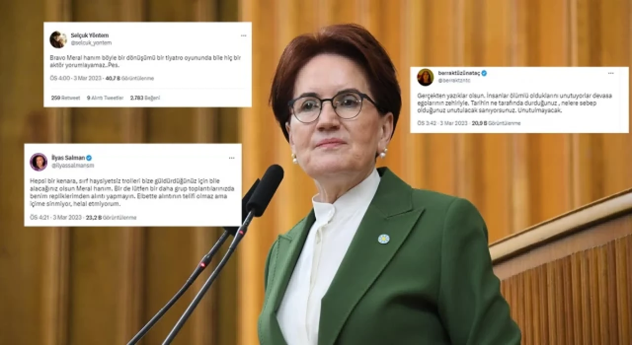 Akşener'in açıklamasına ünlülerden büyük tepki var!