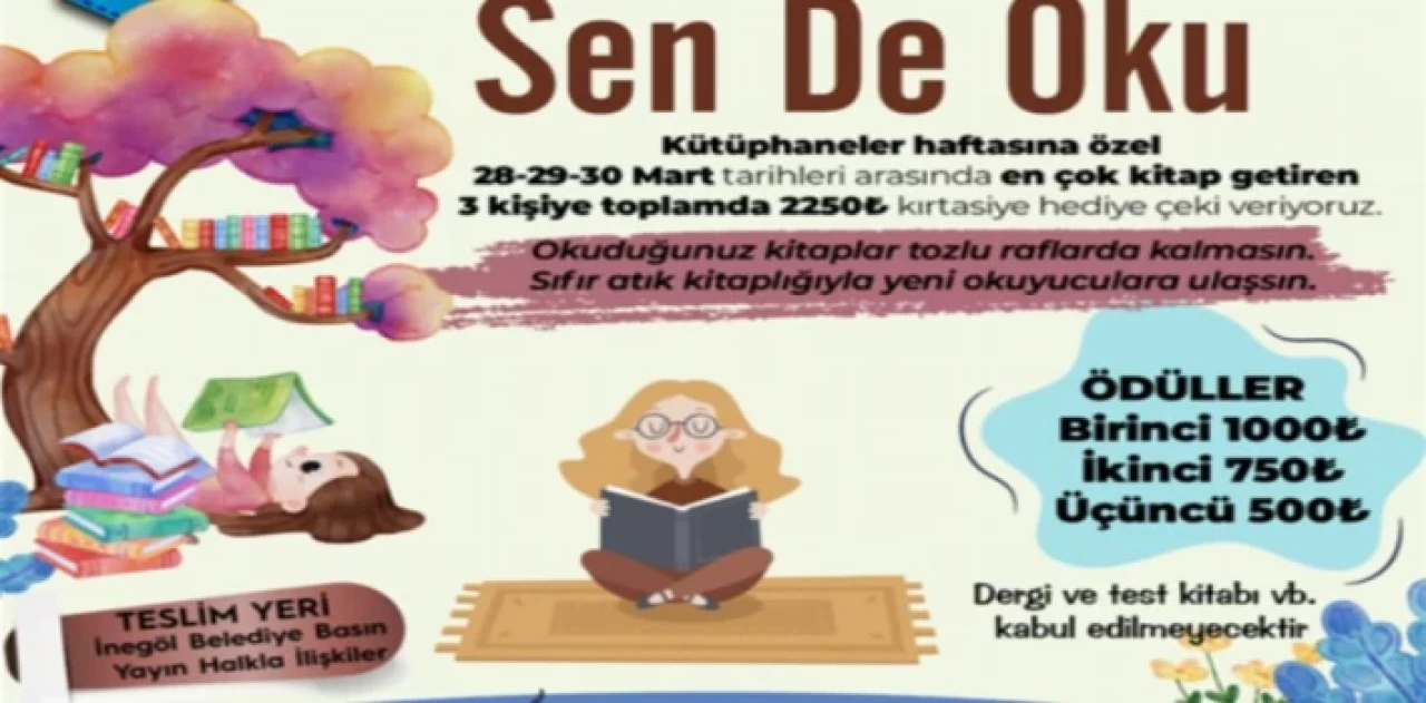 Bursa İnegöl’den ’kitap’ farkındalığı