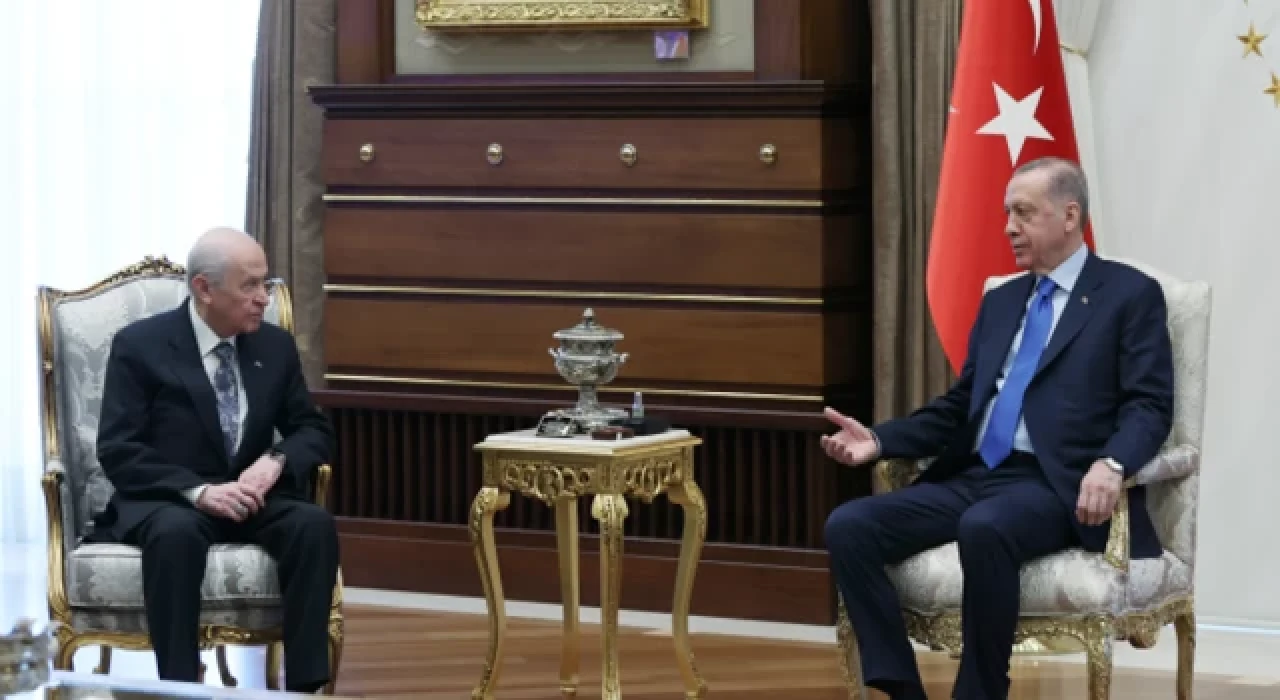 Cumhurbaşkanı Erdoğan, Bahçeli'yi kabul etti