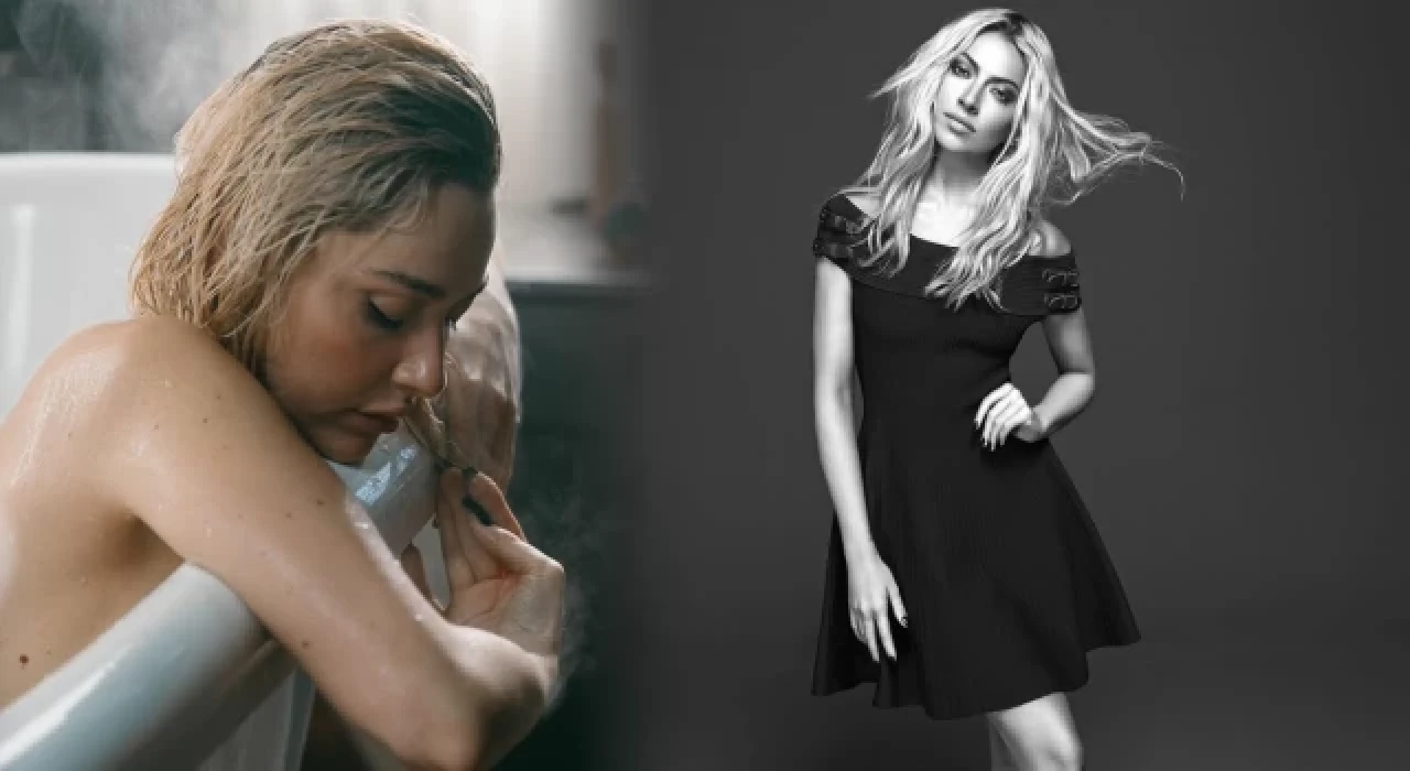 Hadise, küvette poz verdi