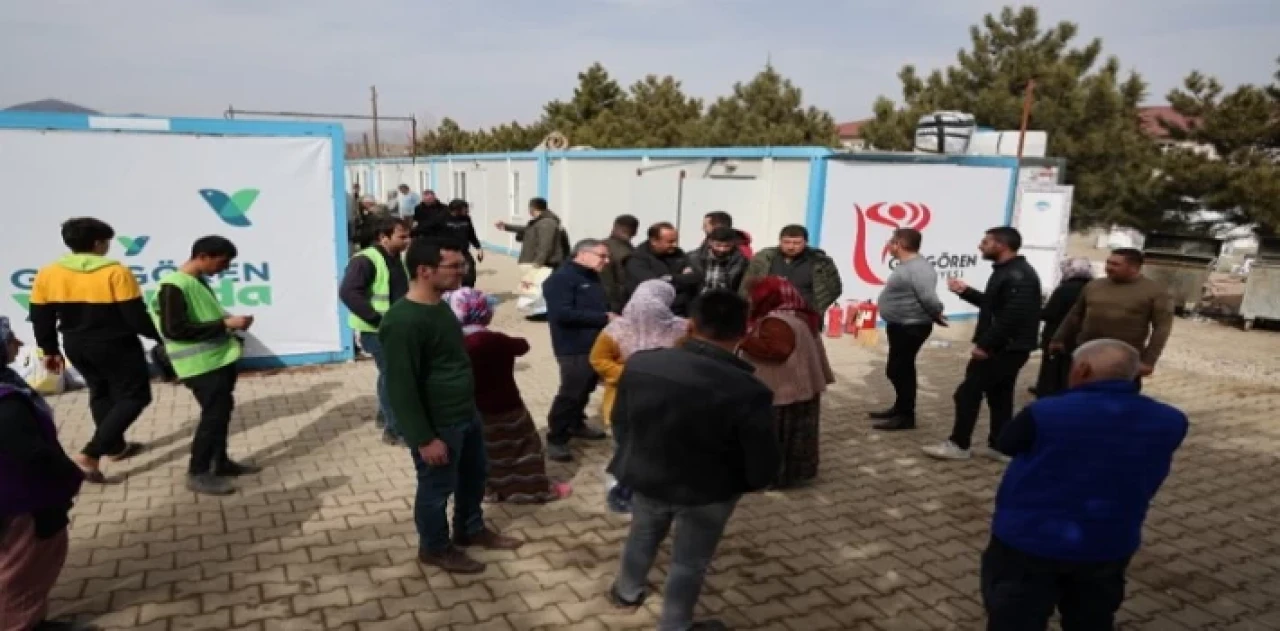 Kahramanmaraş Göksun’da deprem için güç birliği