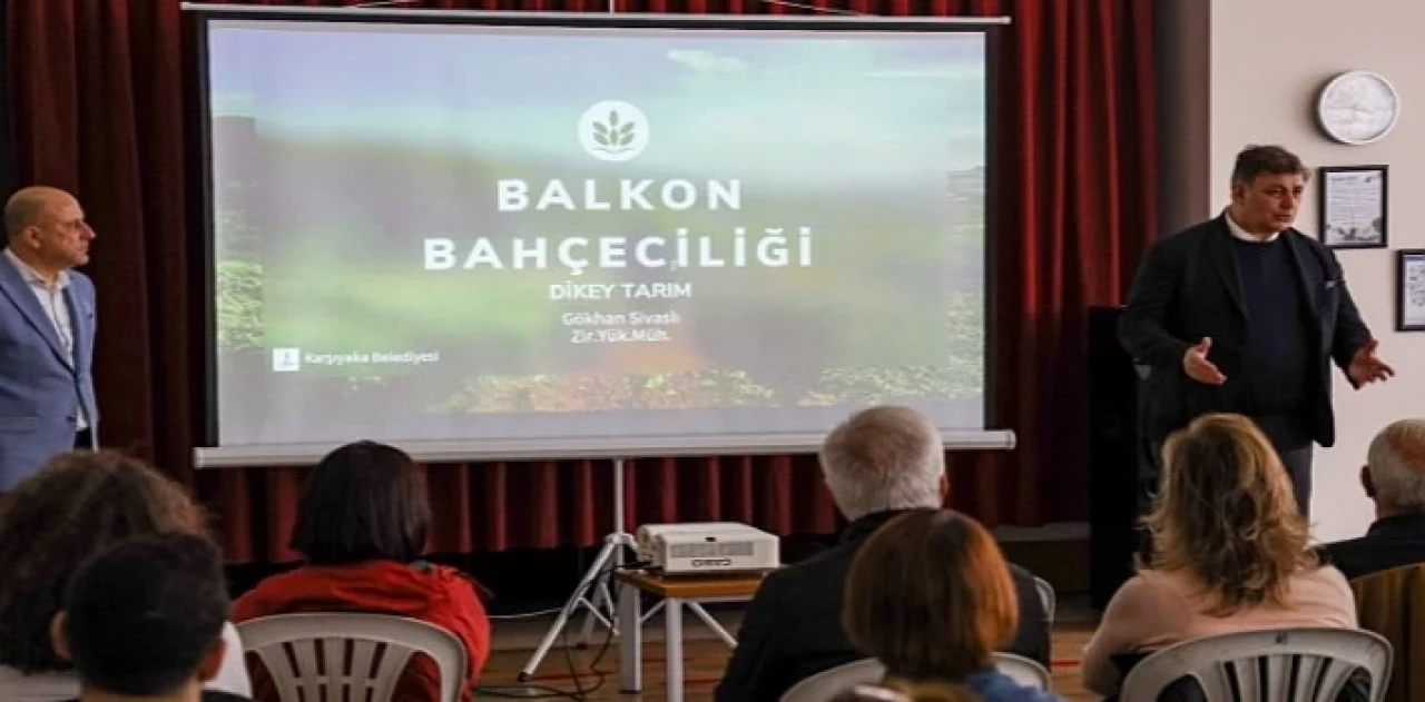 Karşıyaka’da balkon bahçeciliği eğitimine yoğun ilgi