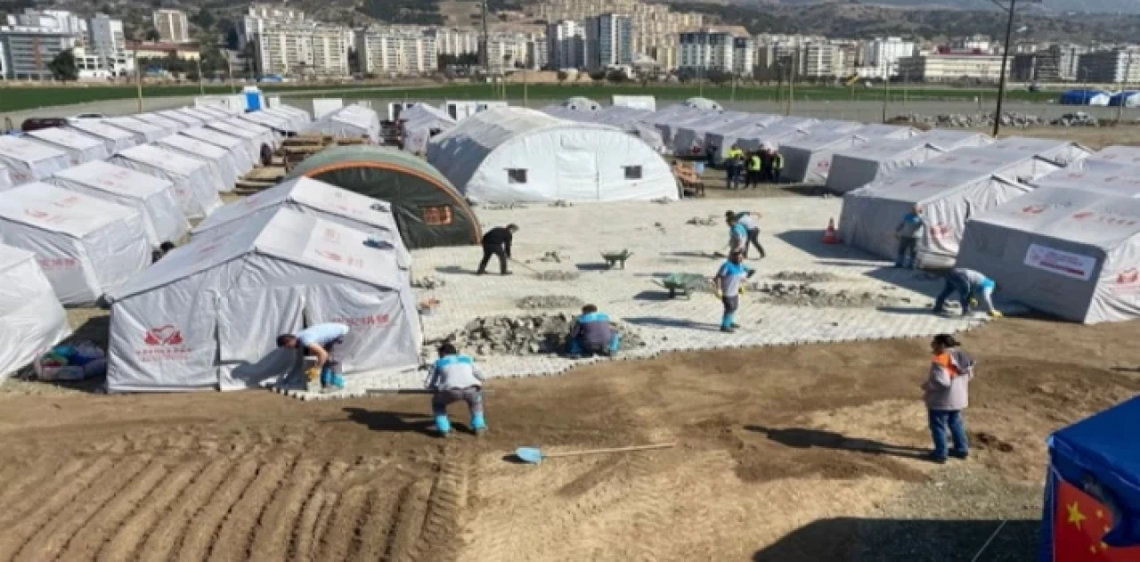 Kayseri Melikgazi’den deprem bölgesinde alt yapı çalışması