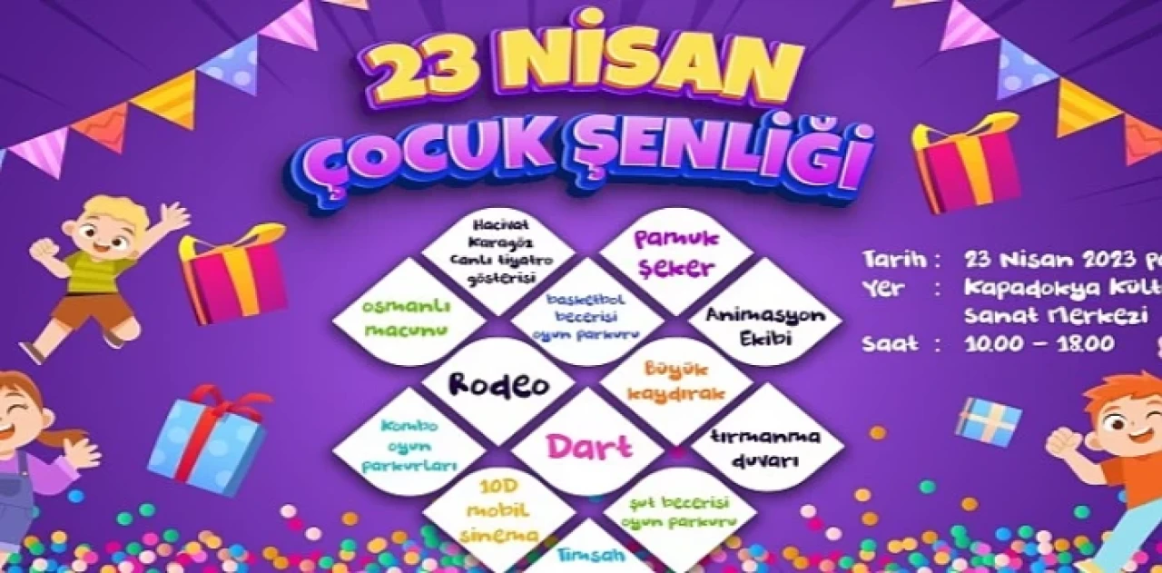 Nevşehir Belediyesi’nden Çocuklara 23 Nisan Hediyesi