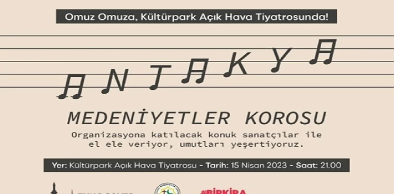 Antakya Medeniyetler Korosu ”Bir Kira Bir Yuva” kampanyası için sahnede